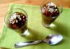 Sobremesa deliciosa com chocolate (calorias reduzidas, sem glúten, sem lactose)