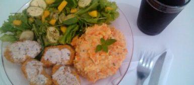 Purê de cenoura e batata