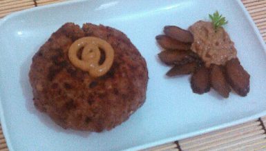 Boulette (hamburgão de Berlim, também conhecido como Frikadelle)