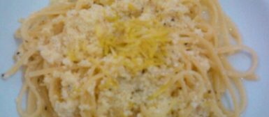 Spaghetti al limone siciliano (espaguete ao limão)