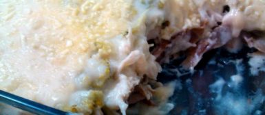Frango cremoso com brócolis