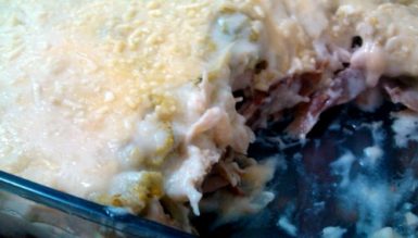 Frango cremoso com brócolis