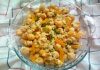 Salada de grão de bico com damasco