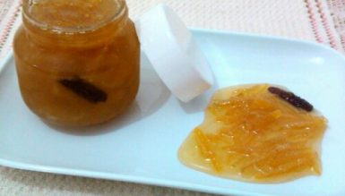 Compotinha de casca de laranja e/ou de limão siciliano