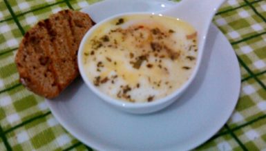 OEuf cocotte à la crème (ovo ao creme no potinho)