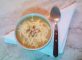 Sopa creme de inhame com repolho e frango