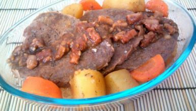Carne na pressão com legumes da Vó Nair