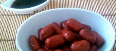 Salsichas aperitivo caramelizadas com mel e shoyo