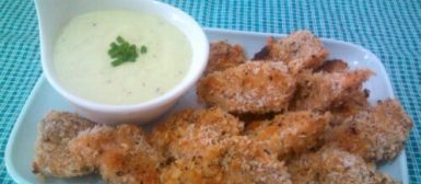 Iscas crocantes de frango (calorias reduzidas)