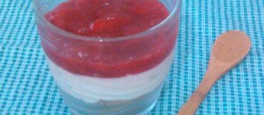 Falso cheesecake super rápido e fácil (calorias reduzidas)