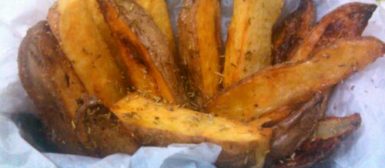 Batatas rústicas (com azeite e alecrim no forno)